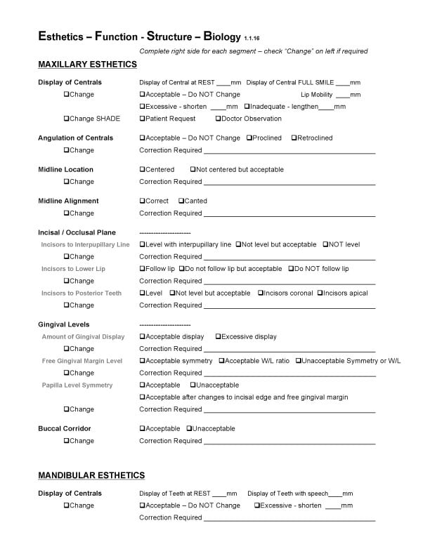 Dental Treatment Plan Worksheet - Chart Sheet Gallery